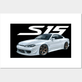 Vertex Body-kit S15 SILVIA spec r Volk Rays TE37 DRIFT Posters and Art